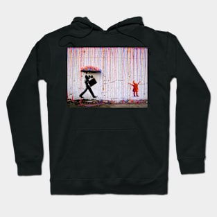 Banksy Colorful Rain Hoodie